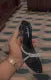 Block Heeled Slippers for Women & Girls with Transparent