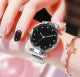 Stainless Steel Magnet Strap Led Digital Watch For Girls - All Colors Available